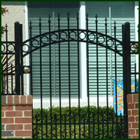 Wrought Iron Courtyard Gate Vacaville